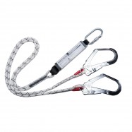 FP55 - Double Kernmantle Lanyard со амортизер бела